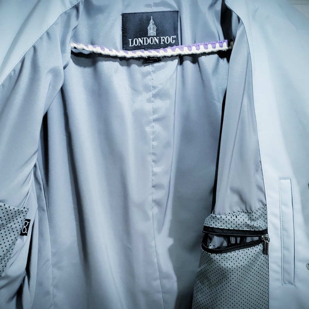 London fog knee length trench